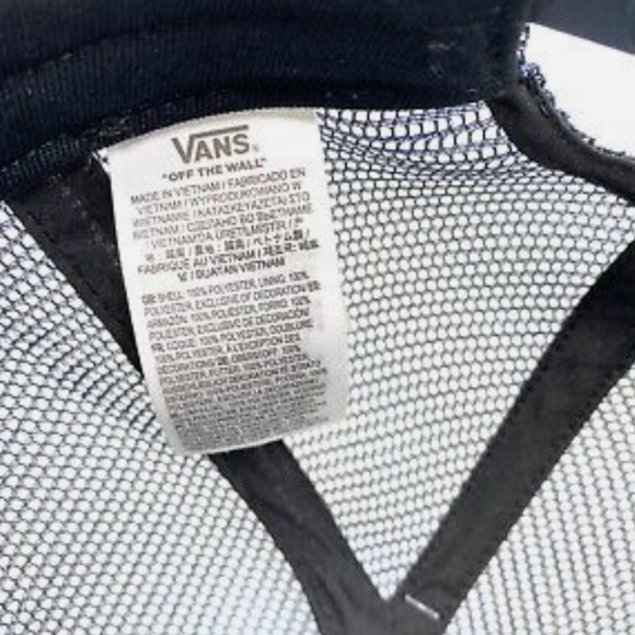 NWT Boy's Vans Classic Patchwork Trucker Trucker Plus Snapback Hat - Picture 6 of 8